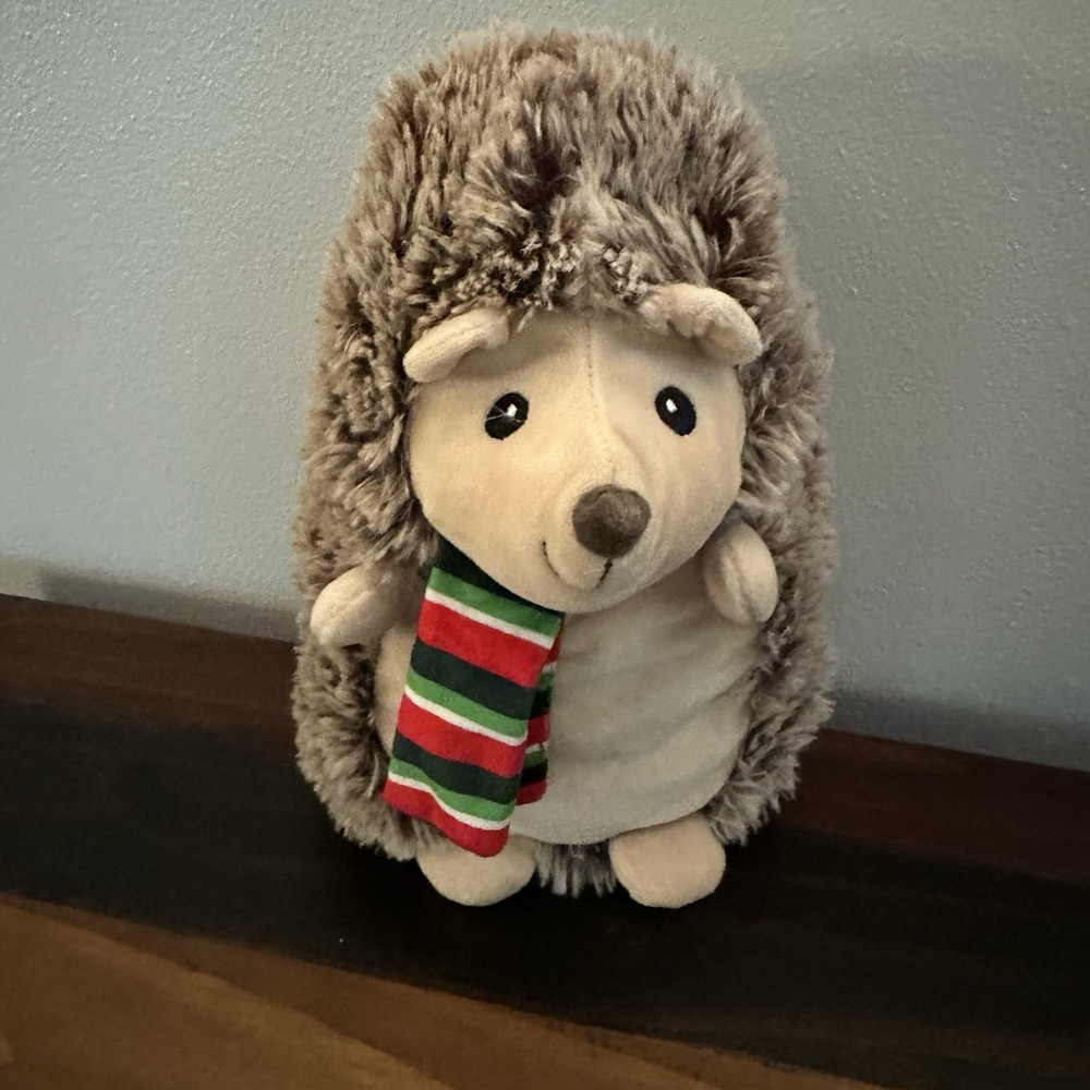 Set of 2 Spark Create Imagine Plush Moose & Holiday Hedgehog Stuffed Animals - Picture 8 of 9